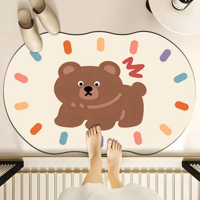 Avtomobil döşəmə paspasları – Mat Dirty and Easy to - surprise-bear-4060cm-diatom-mud