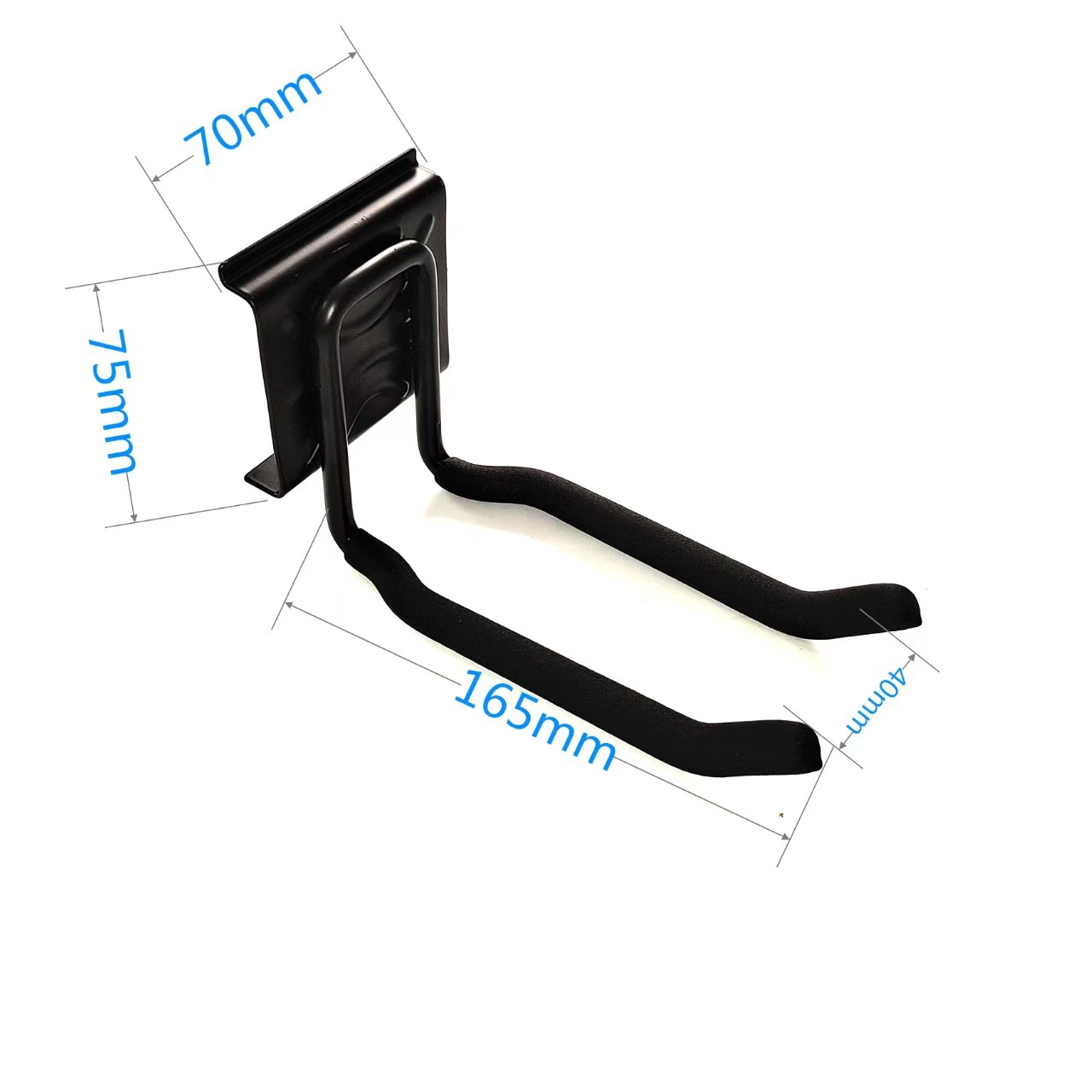 gancho de placa de ranura transfronteriza para almacenamiento de pared pesada percha metálica para herramientas de jardín para colocar ganchos de pared para objetos pesados tipo de pared image 17