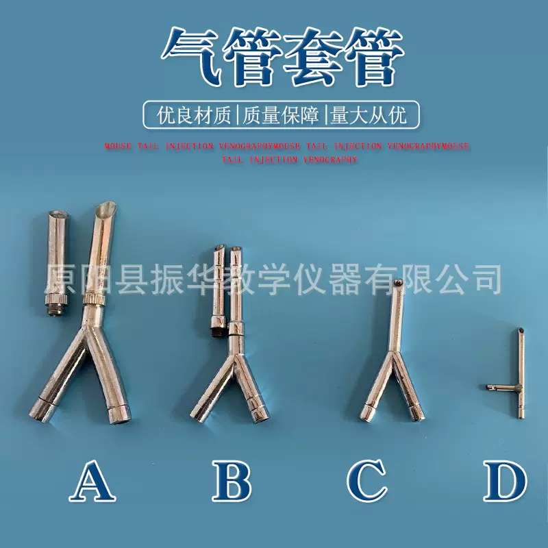 动物气管插管 鼠兔不锈钢气管插管 鼠兔玻璃气管插管 狗气管套管