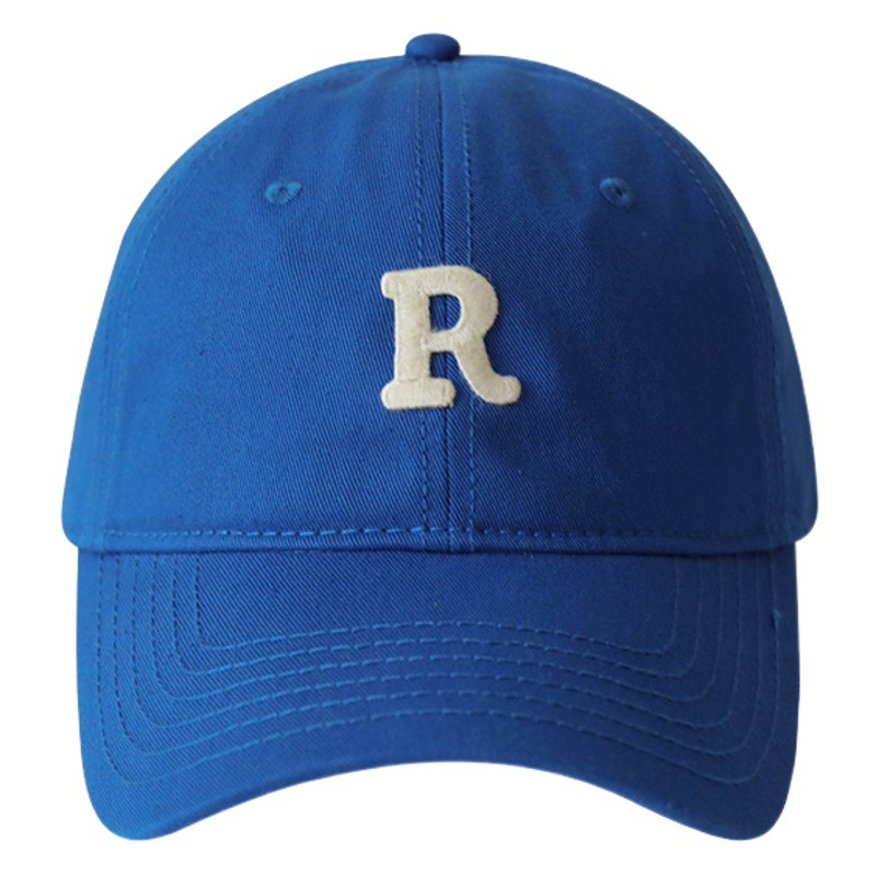 Hat Letter Cap Men's Korean-style All-match Curved Eave Cotton Soft Top Sun Hat Fashion Sports Simple Women's Baseball Cap