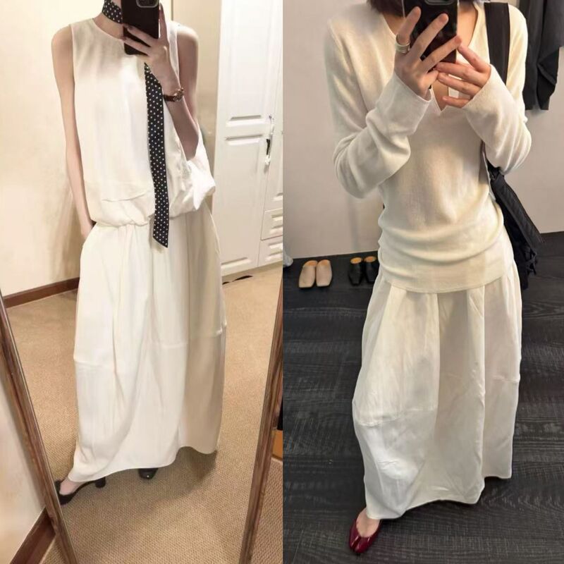 [Featured Product] Yuran 26 Early Spring New Yp Yarn-Dyed Pique Linen Blend Ruched Fisherman Collar Long Sleeve Knit Sweater