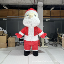 热销圣诞老人充气服成人搞笑表演服行走人偶外贸演出服卡通玩偶服