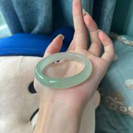 东陵玉冰种晴水色手镯高品质新疆东陵玉手镯和田玉平替玉石镯子