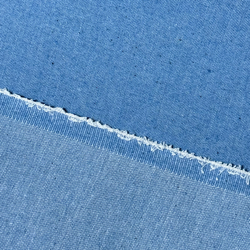 現物全綿平織り無弾32x32デニム生地水洗い純綿服装手袋靴帽デニム生地
