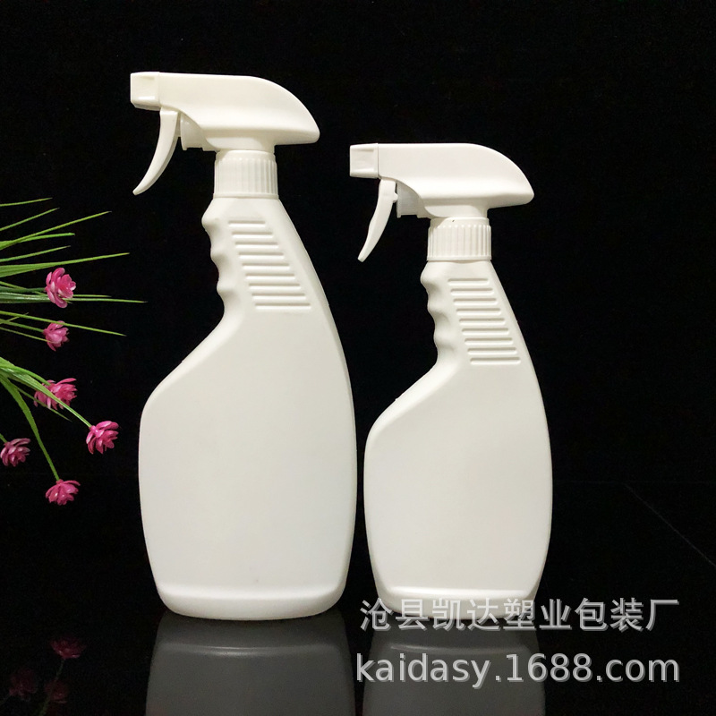 厂家供应 500ml手枪式塑料喷瓶 喷雾瓶 清洁剂瓶 清洁分装瓶