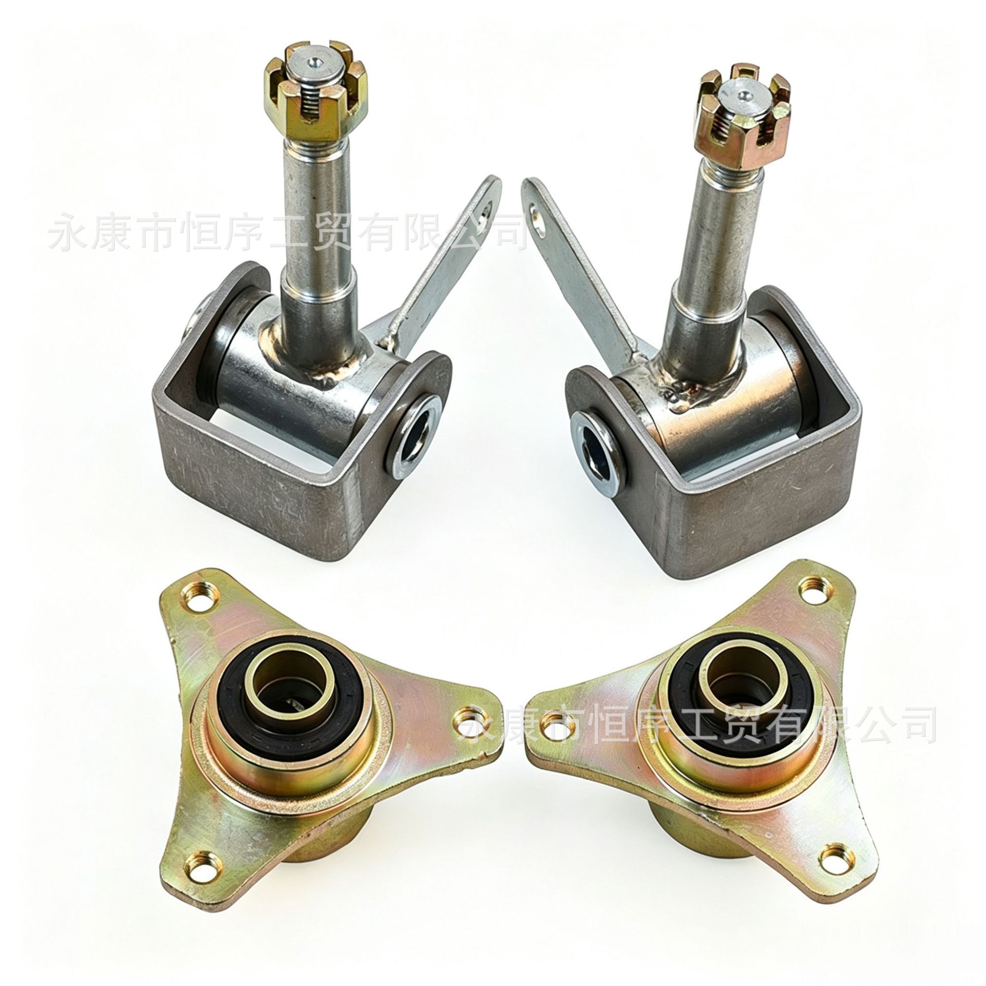 168 Go-Kart Parts DIY Four-Wheel Modified Steering Knuckle Flange Wheel Hub Mount Front Wheel Bearing Mount