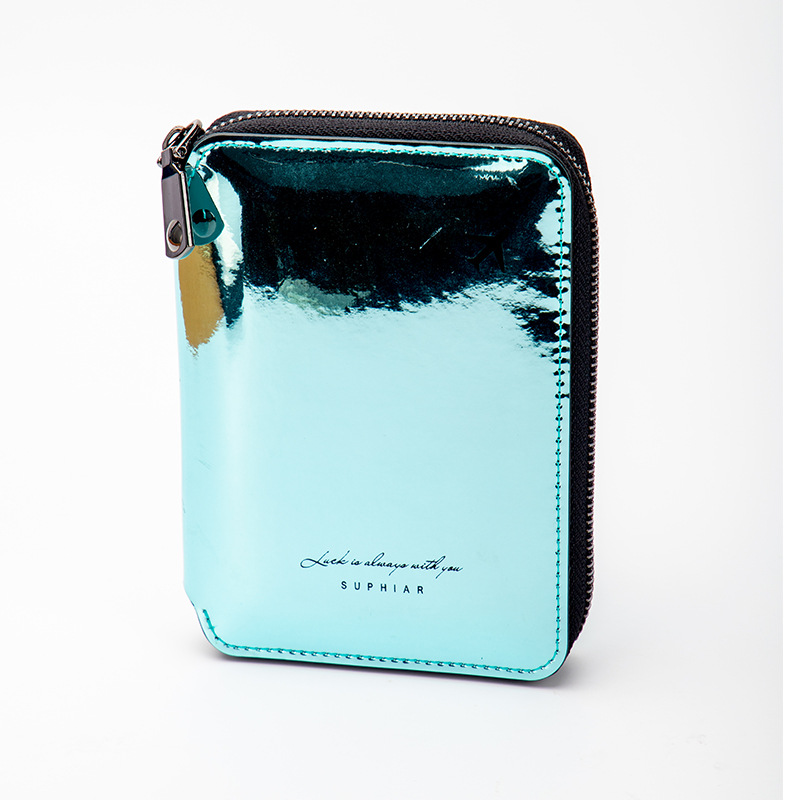 Nuevo bolso de viaje de moda láser, bolso de tarjeta pequeño multifuncional para viajes de verano, bolso de pasaporte para mujer casual de todo fósforo para hombres