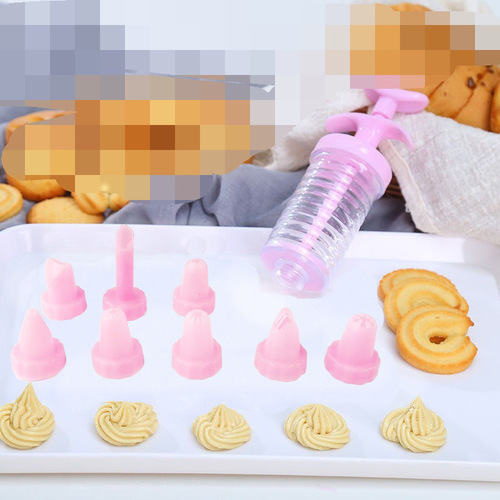 Baking tools plastic decorator 8-piece set cream decorator gun squeeze cream nozzle cookie decorator nozzle