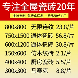 地面砖;岩板;内墙砖