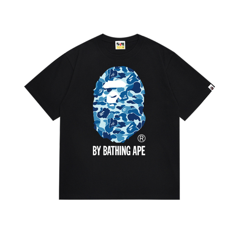 国境を越えた売れ筋BAPE X Miami International MIAMIジョイント漫画男女同型半袖スポーツTシャツトレンディブランド|undefined