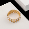 Metal bracelet, high-end accessory, trend clothing from pearl, wholesale