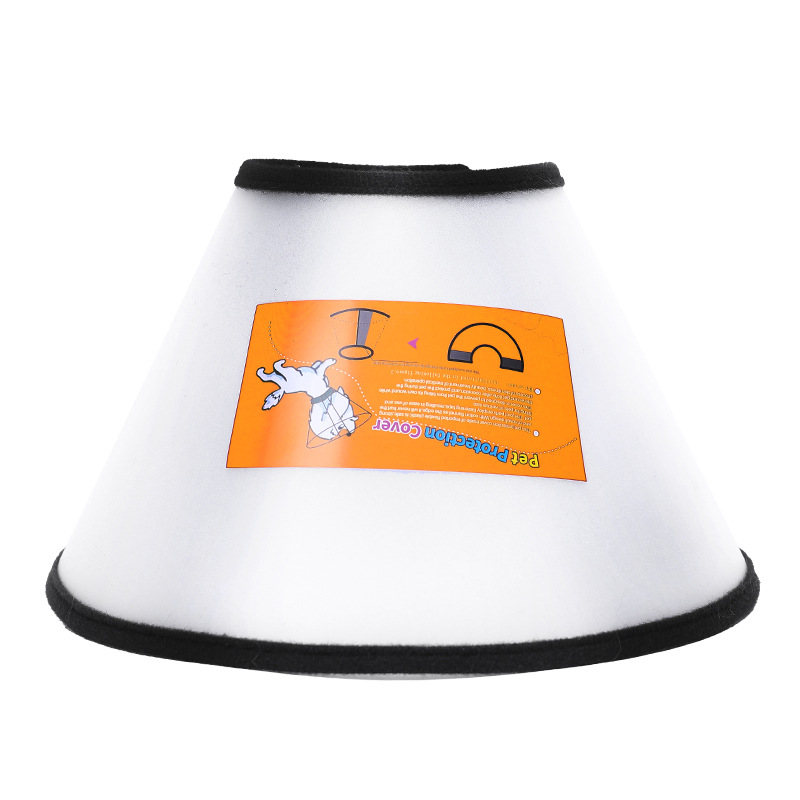 Tapa de la cabeza del animal doméstico Elizabeth anillo perro gato belleza cubierta baño anti-arañazos anti-mordedura collar esterilización cubierta protectora