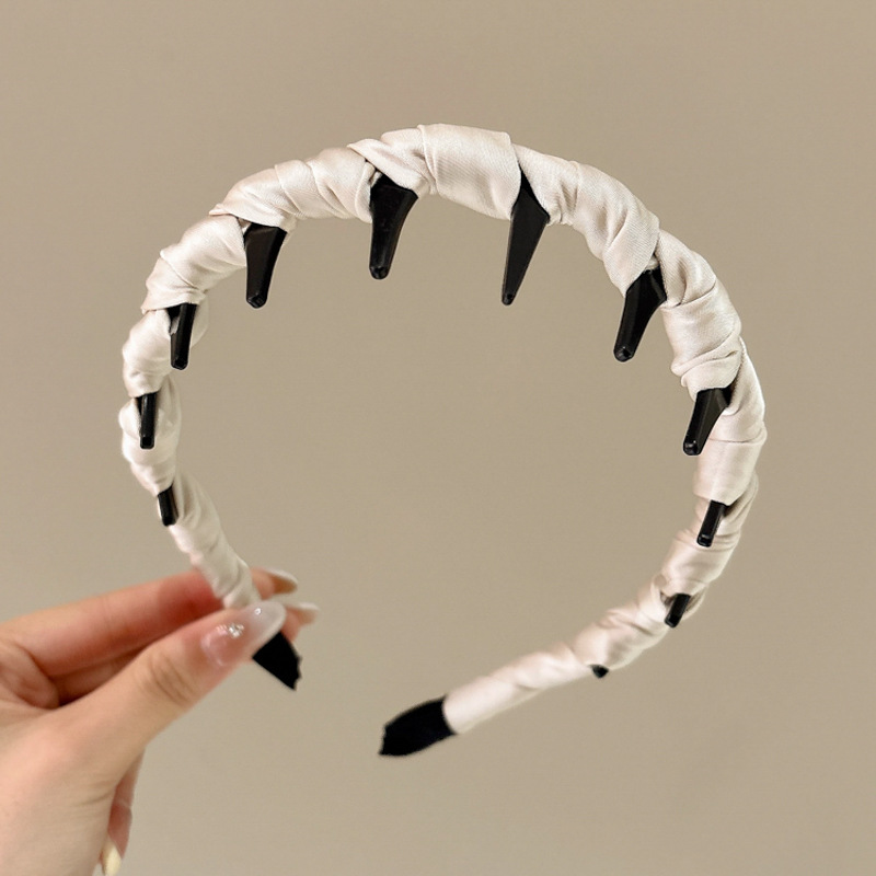 Temperamento de alto cráneo, banda de cabello ondulado, banda de cabello para mujeres de alta calidad, estilo extranjero, lavado de cara, banda de cabello especial, clip de cabello para cabello