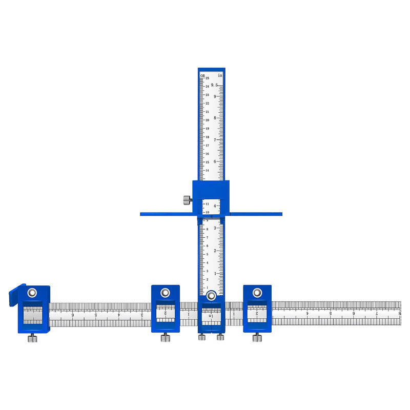 跨境打孔定位器木工拉手开孔器多功能橱门衣柜门把手开孔定位器