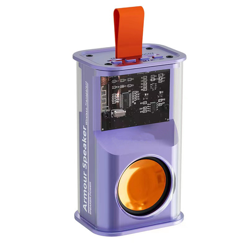 Sonido transfronterizo explosivo mecha altavoz bluetooth portátil al aire libre bajo pesado cañón de acero pequeño