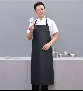 Ziqi new style beef tendon PU apron waterproof oil-proof women's canteen aquatic special waist work clothes men's and women's apron