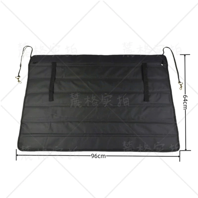 Universal car accessories trunk anti-dirt mat, foldable bumper protection anti-collision pad, 41" waterproof rear trunk mat (Trunk Mat) - black-105x64cm