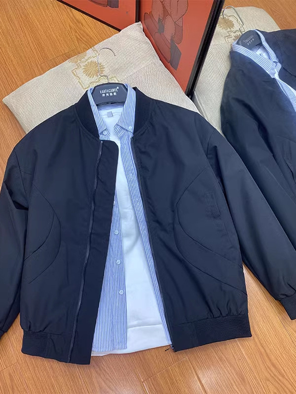 American Bomber Jacket Men's Spring & Fall Cleanfit Baseball Uniform Men's Outdoor Waterproof Soft Shell Jacket