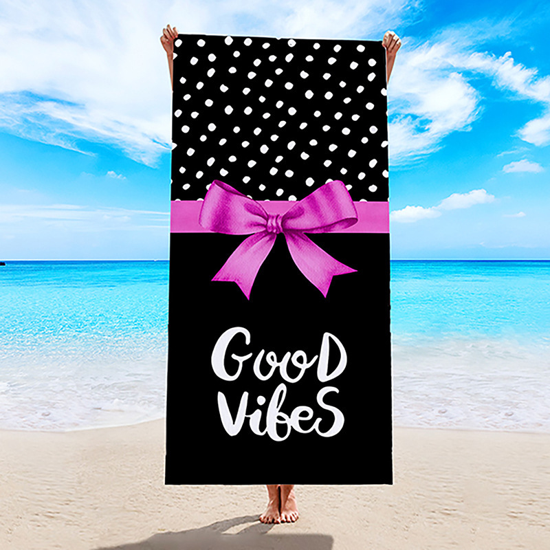 Toalla de playa transfronteriza, toalla de secado rápido, toalla de baño de microfibra, comercio exterior, Amazon, chal de natación con estampado digital europeo y americano