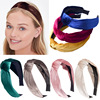 Demi-season hair accessory, cloth, headband for adults, hairpins, new collection