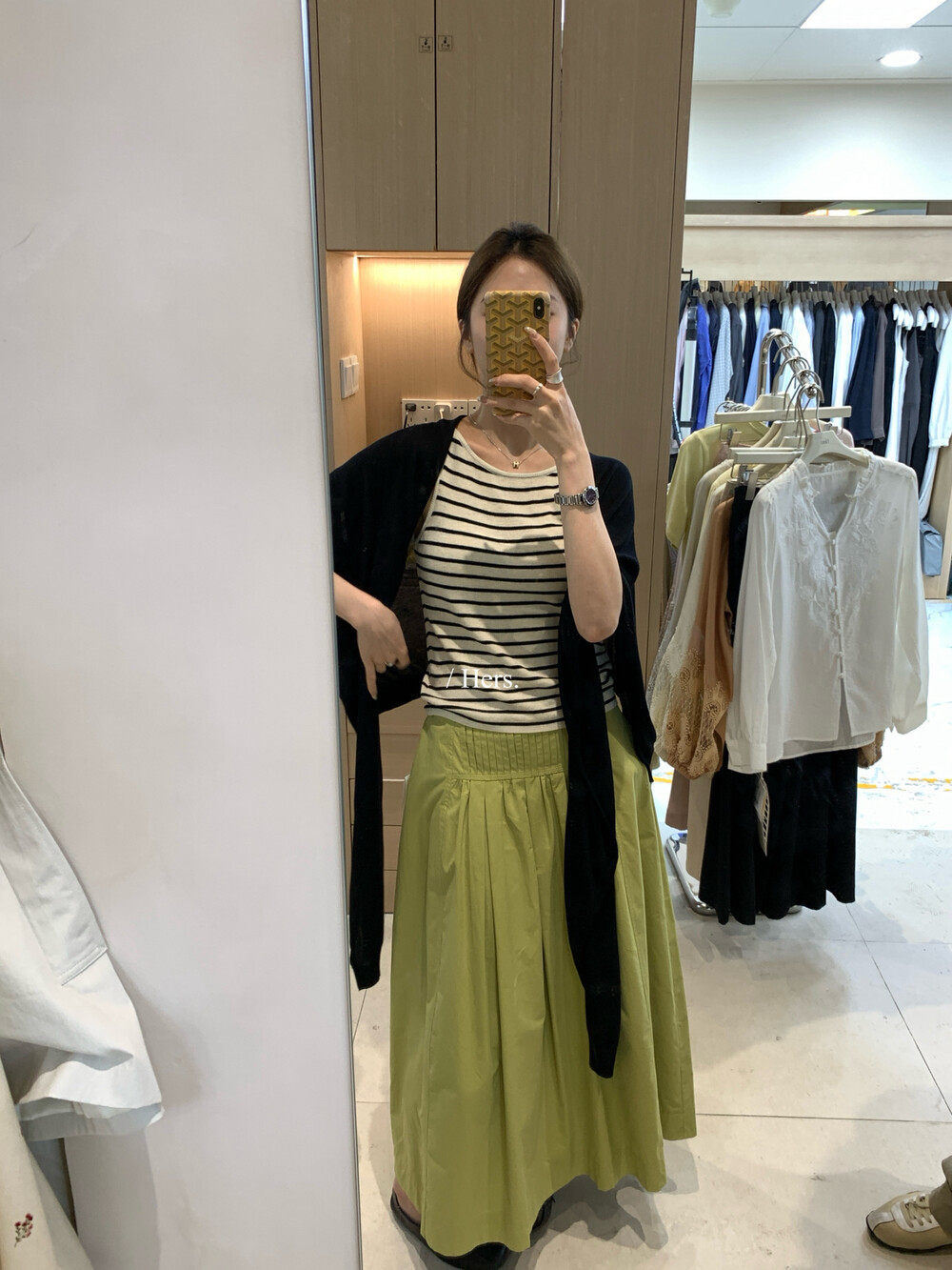 Áo hai dây nữ cổ tròn phong cách Hàn Quốc, chất liệu đan mềm mại, mặc trong hoặc ngoài — xanh đậm, xám đậm, màu đen, Sữa vàng chi tiết 30