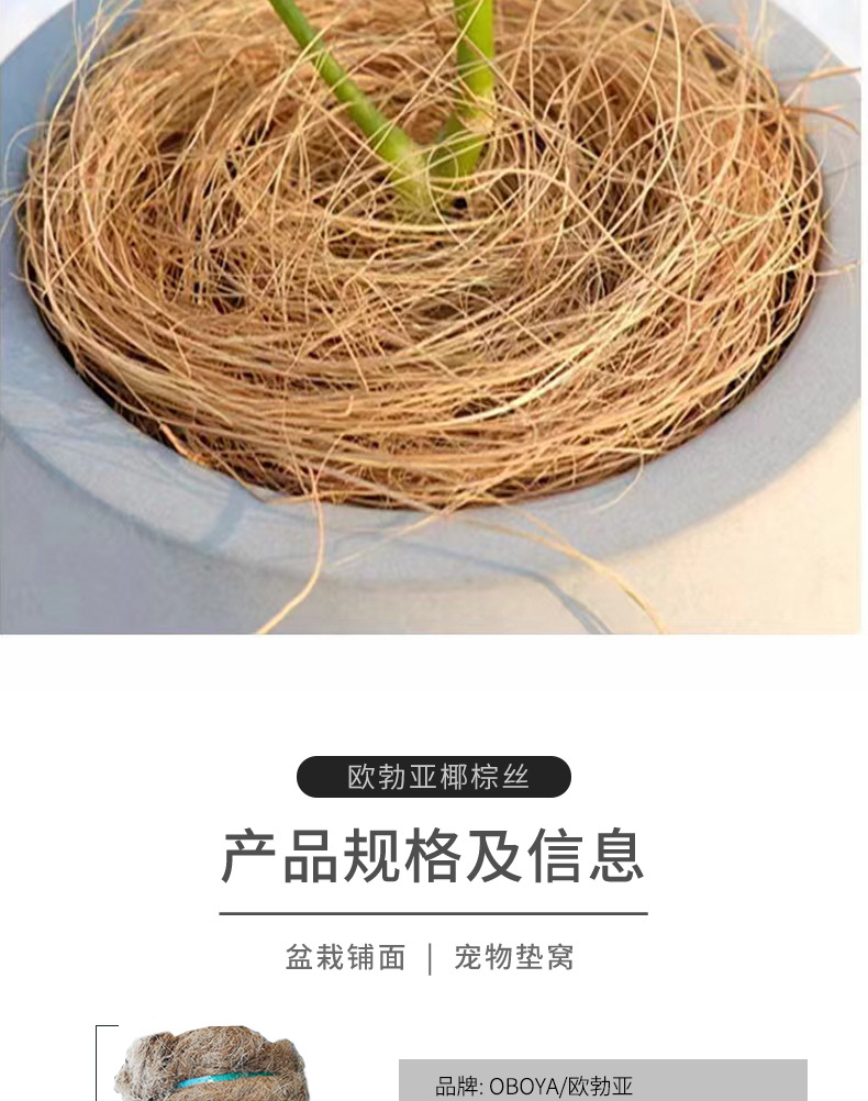 欧勃亚天然椰丝草椰棕丝椰丝纤维椰丝铺面椰丝窝垫鸟窝椰丝草-阿里巴巴