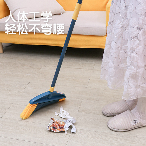 Wholesale stainless steel broom that doesn't pick up hair, household cleaning tool broom with long handle, manufacturer