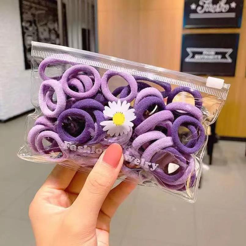 Estilo coreano Margarita de plástico transparente Ziplock bolsa de accesorios para el cabello bolsa de goma de la joyería de embalaje bolsa de almacenamiento fabricante en stock