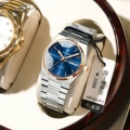 P786 rose gold blue steel belt model