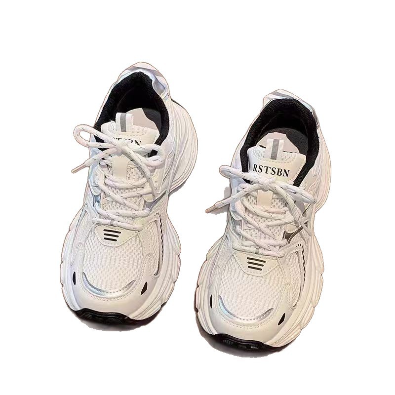 Zapatos deportivos para niñas, zapatos respirables para niños, primavera y otoño, 2026 nuevos zapatos para niños, zapatos casuales blancos