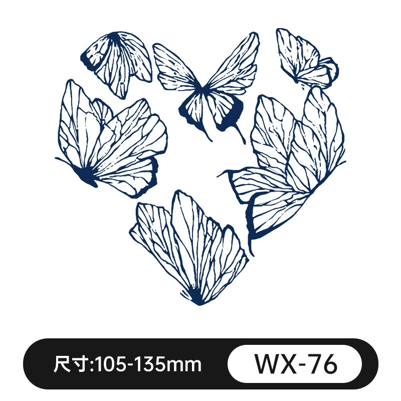 Waterproof fresh retroreflective herbal tattoo stickers for men and women, long-term effect