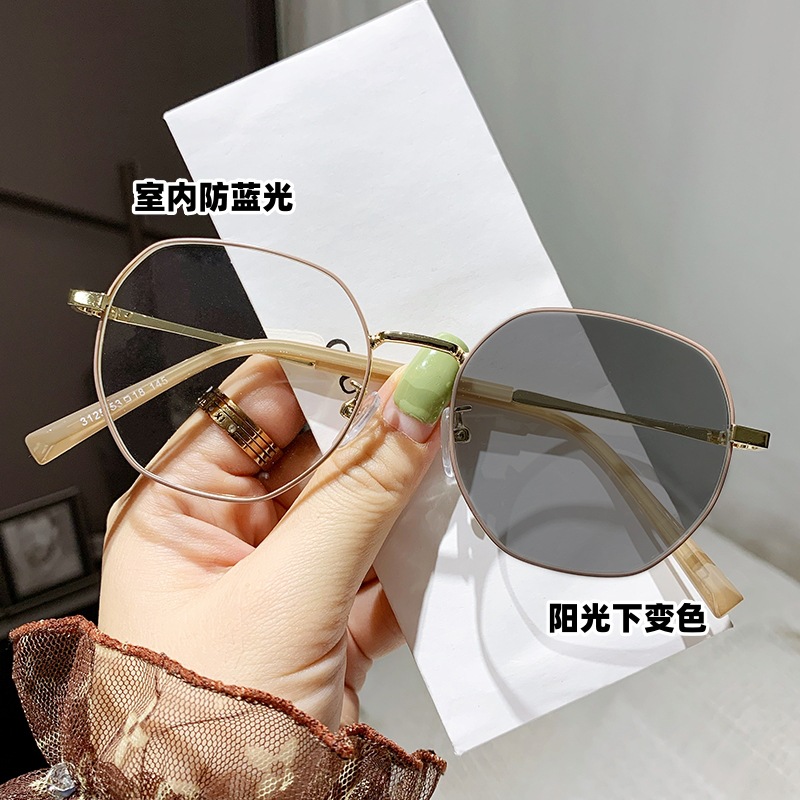 Trimming anti -blue light myopia glasses female plain mathematical…