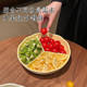 Ceramic Dielectric Dinner Plate for Adult Fat Reduction Special Three Dielectric Plate for Household Breakfast Fruit Plate Children Dielectric Plate
