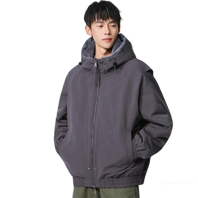 Reversible Zuishandiao Original 2.0 Upgraded Thickened Hooded Two-Tone Silver Fox Fleece Couple's Flight Jacket Reversible Zuishandiao Original 2.0 Upgraded Thickened Hooded Two-Tone Silver Fox Fleece Couple's Flight Jacket