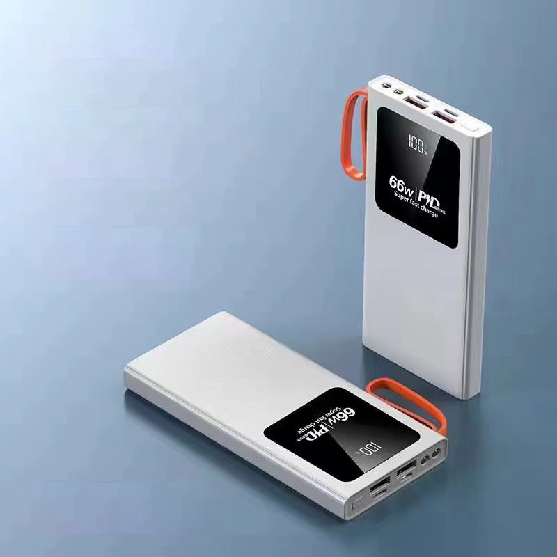 PD de carga rápida bidireccional lámpara de iluminación LED portátil fuente de alimentación portátil al aire libre de alta capacidad multipuerto doble carga de salida USB