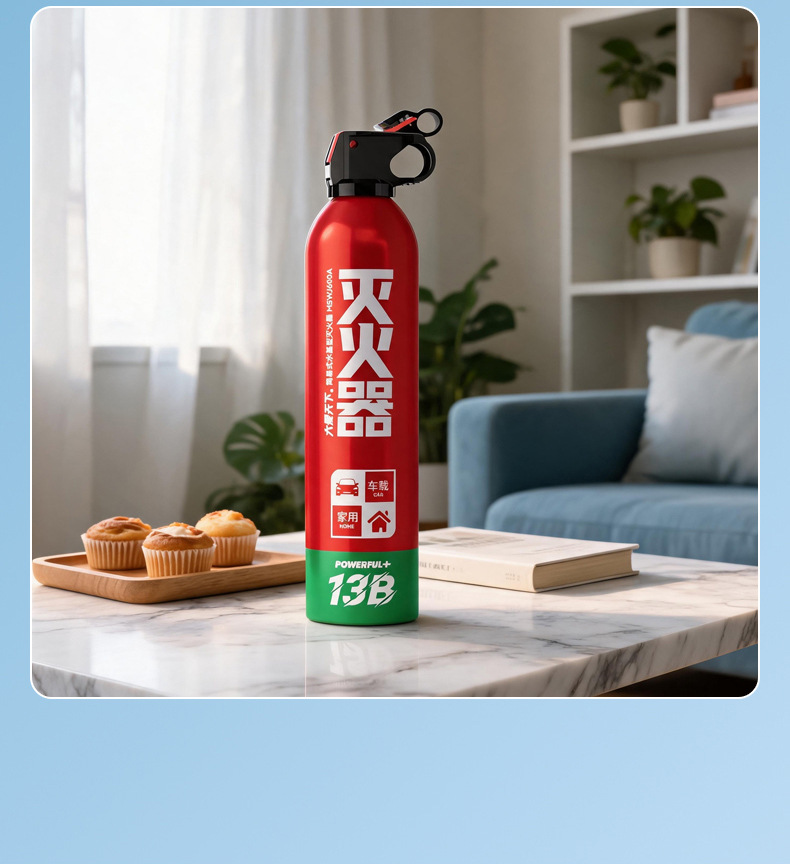 Portable Vehicle-Mounted Water-Based Fire Extinguisher Car Annual Inspection Fire Equipment Vehicle Water-Based Fire Extinguisher 13B