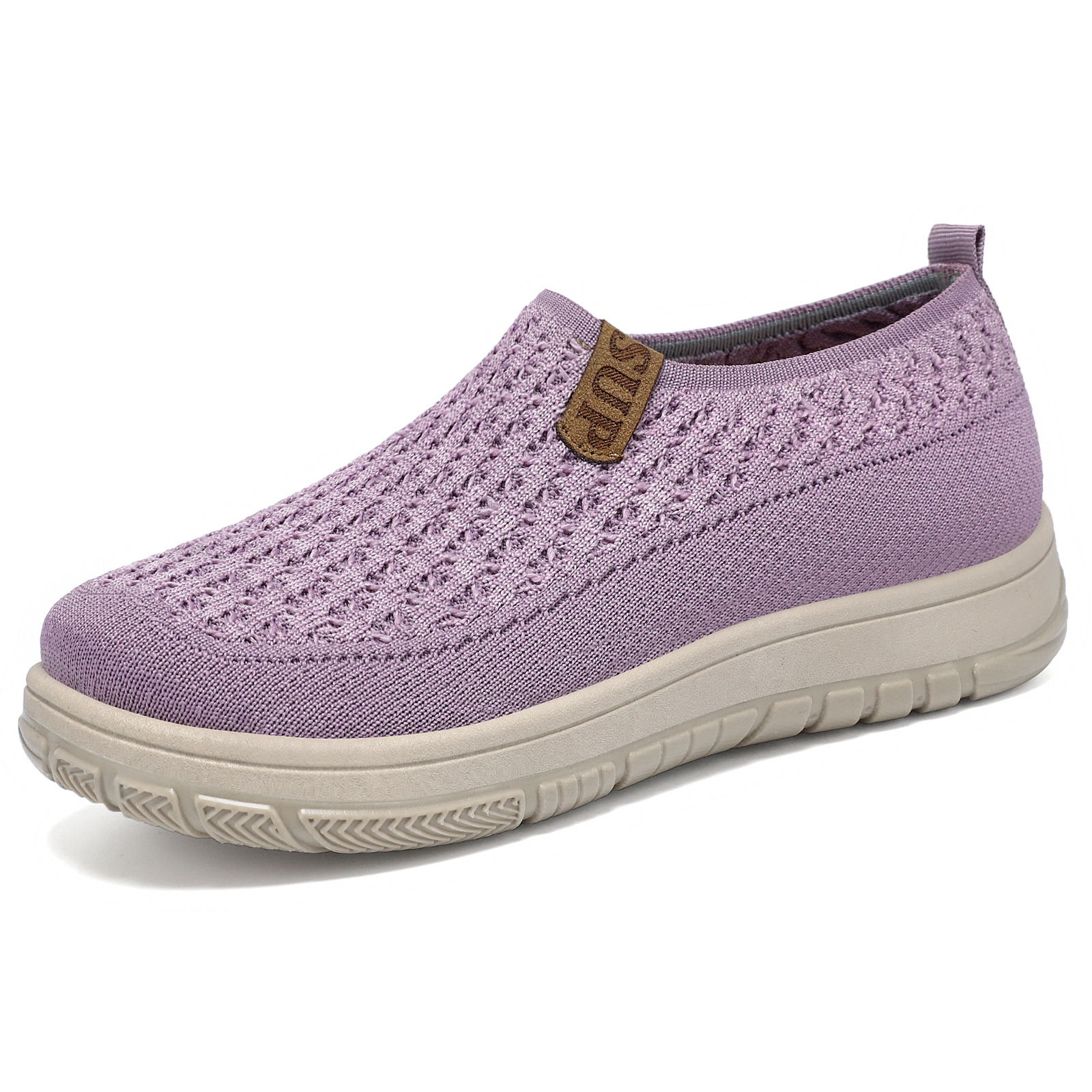 Primavera y otoño nuevos viejos zapatos de tela de Beijing zapatos de mujer con suela suave cómodo con un pie de calzado de calzado, zapatos casuales antideslizantes con suela gruesa para mujeres