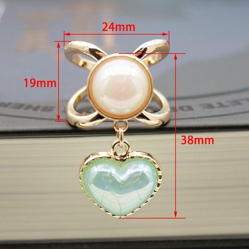 Corea del Sur multi-funcional bufanda hebilla de alta calidad perla moda nueva Camelia windbreaker cinturón hebilla de alta gama joyería al por mayor