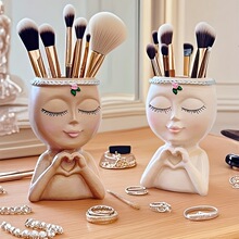 Z 59960 Cute heart girl pen holder ����Ů������PͲ�羳