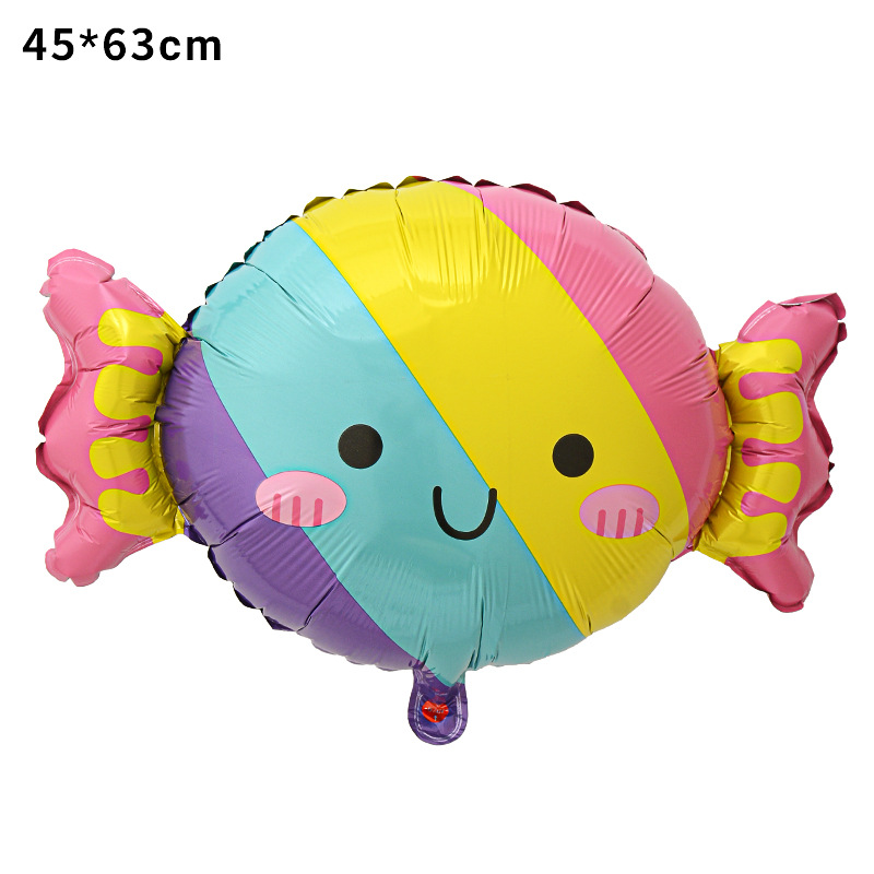 Balón de forma de globo de película de aluminio de forma de helado fiesta de verano decoración de aluminio para niños