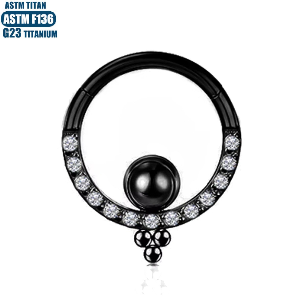 Silver pointed spike labret stud material detail