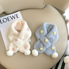 Star and Mo Mo Scarf 2023 New Children's Scarf Cartoon Cute Scarf Korean and Japanese Sweet Scarf One Piece Dropshipping