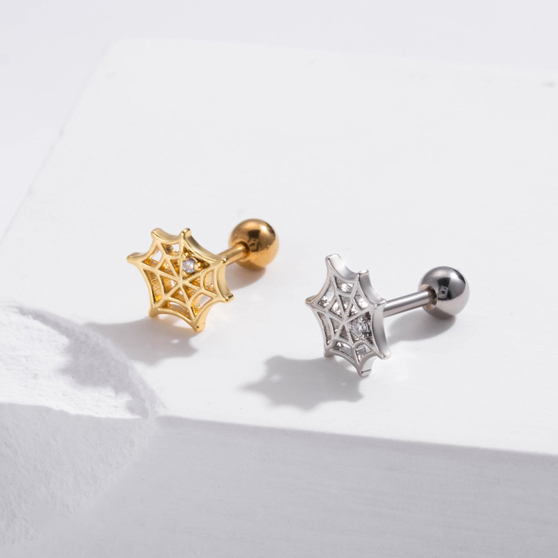 Oreillettes en Zircon papillon coloré, 2 pièces, tige épaisse en acier inoxydable, vis à Double tête, boule de perforation du Cartilage_voghion.com