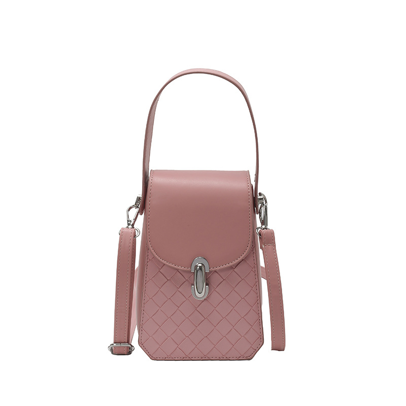 Bolso de teléfono móvil popular de este año 2025 verano nuevo bolso de hombro tejido de moda bolso de mensajero de todo fósforo para mujer
