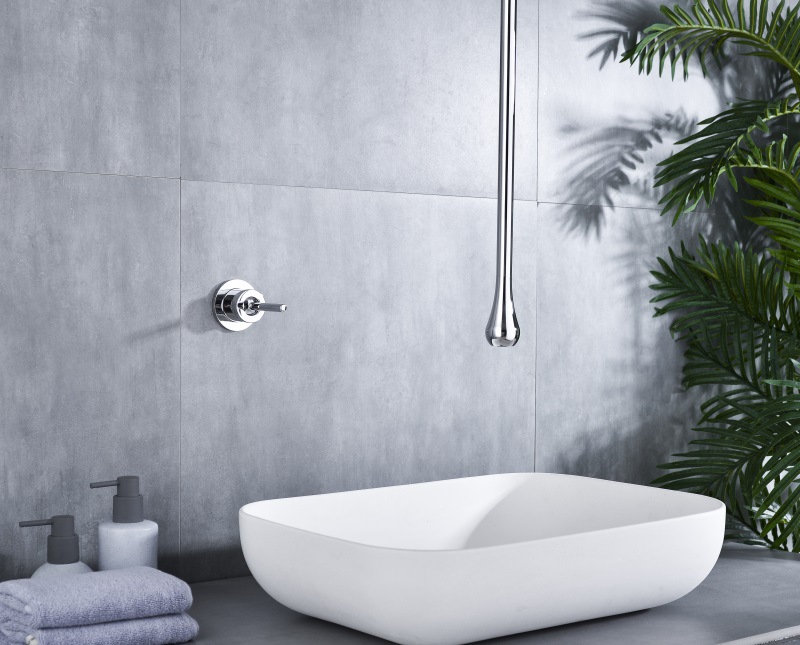 Kaiping Youjia Sanitary Ware Creative water Drop Ceiling Faucet, Suspended ceiling faucet, concealed column basin, suspended faucet 30593 undefined