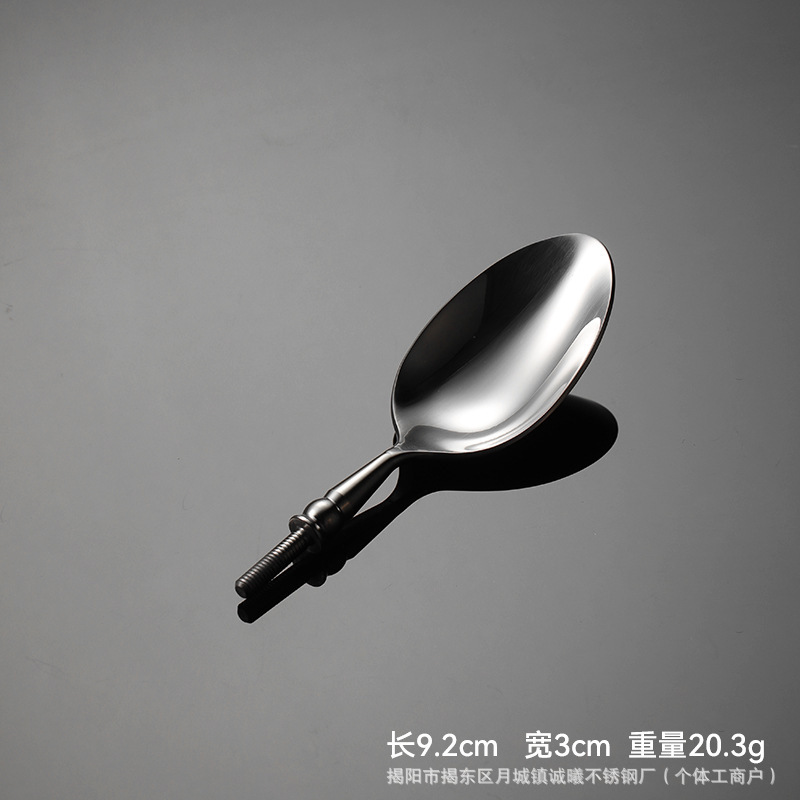 卸売 304 ステンレス鋼ボールビーズハードウェアヘッド半完成西洋食器厚みのある固体旋盤部品ナイフ、フォーク、スプーンアクセサリー|undefined