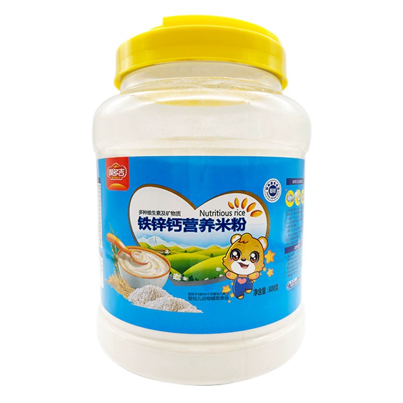 Детское питание Bai Duoji рисовая лапша Huaishan детское дополнительное питание 800 г баррель таблетки порошок кальция, железа и цинка рисовая паста оптом