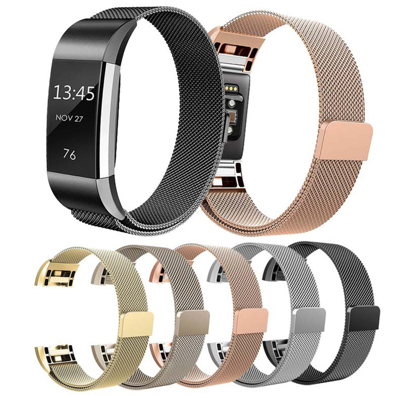 Suitable for Fitbit Charge2 Milanese Nice Metal Magnetic Watch Strap Replacement Wristband Size Code Suitable for Fitbit Charge2 Milanese Nice Metal Magnetic Watch Strap Replacement Wristband Size Code