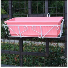 阳台花架悬挂式花架子置物架可悬挂多肉花盆架护栏盆种菜盆铁架子