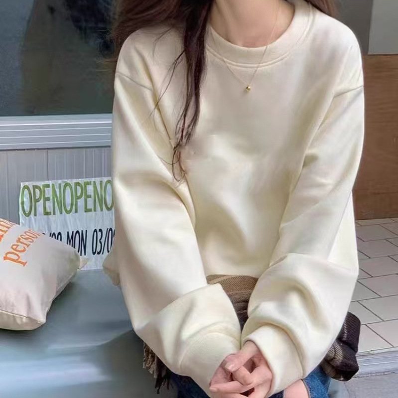 春秋重磅卫衣批发定制工服印字图餐饮服饰印logo圆领外套班服刺绣|undefined